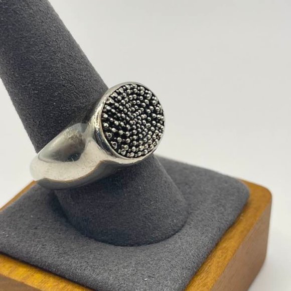 Michael Dawkins - designer wave ring - silver - men or women - size 10 - Picture 12 of 15